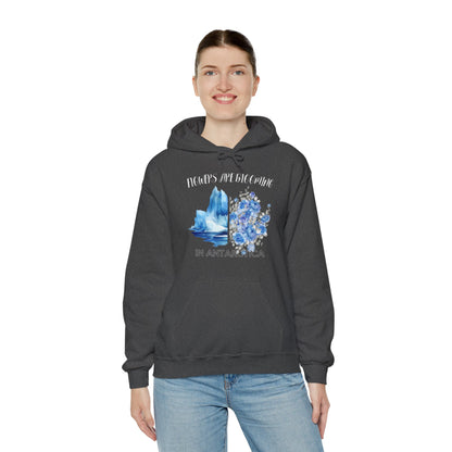 Flowers Are Blooming in Antarctica - Unisex Hooded Sweatshirt