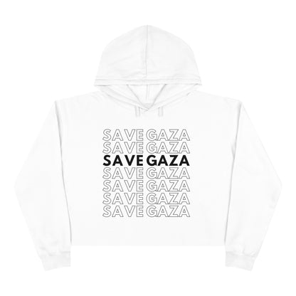 Save Gaza - Crop Hoodie