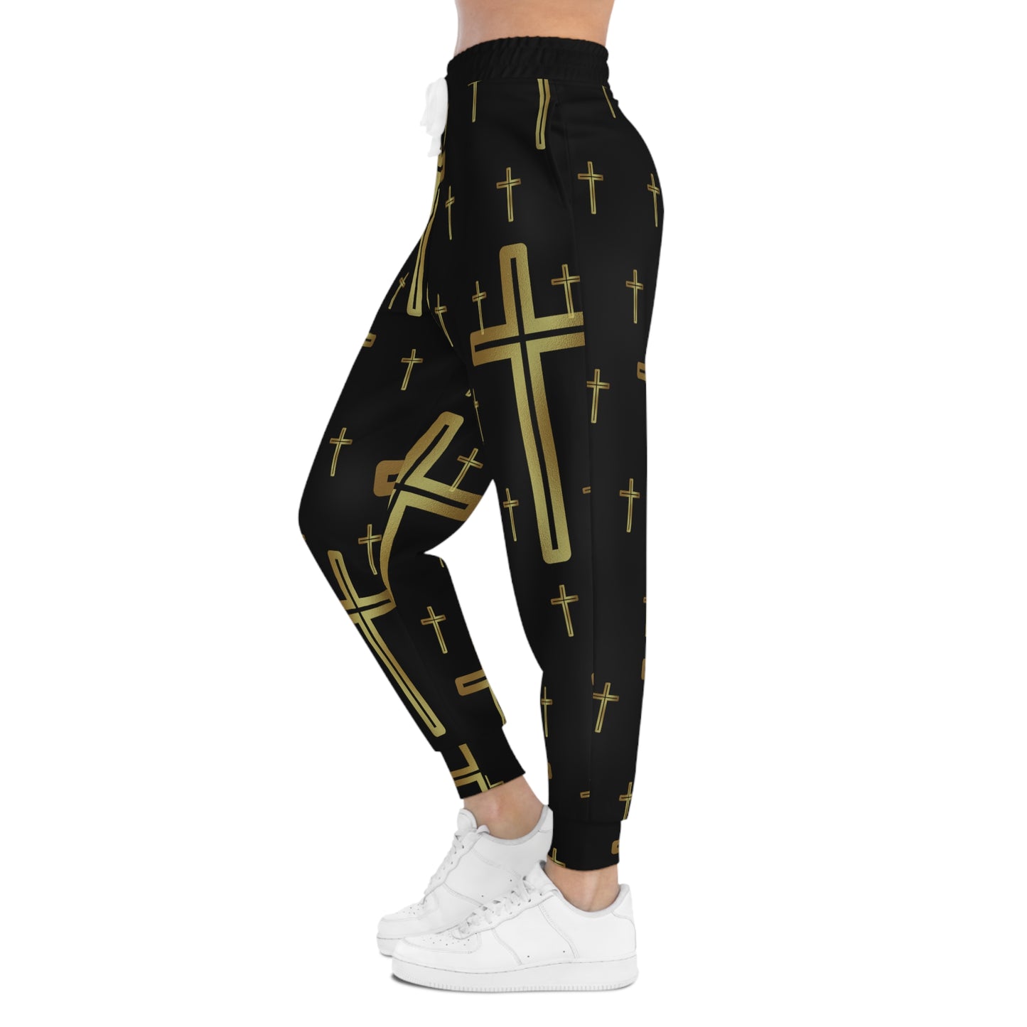 Crossed (Black) - Athletic Joggers