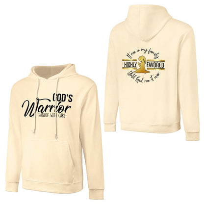 God's Favored - Cotton Hoodie with Pocket