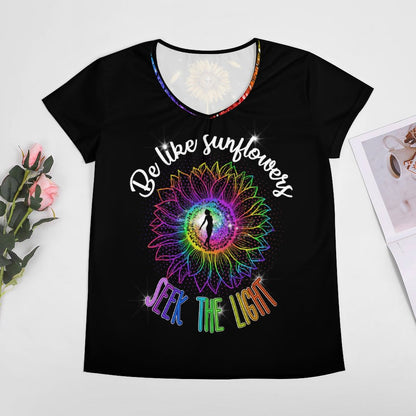 Sunflowers - Women's V-Neck T-Shirt