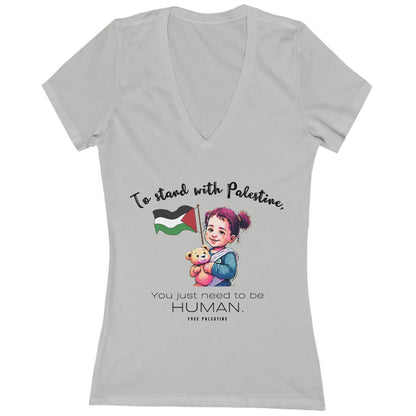Human - Women's Deep V-Neck Tee