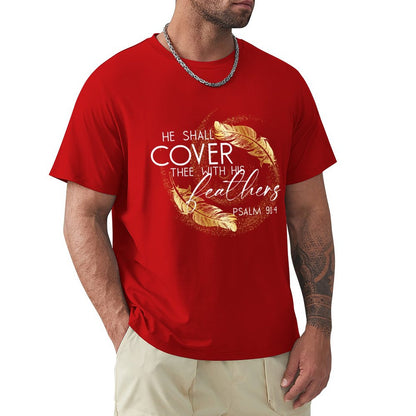 Covered in Feathers - Men's Cotton Tee Shirt