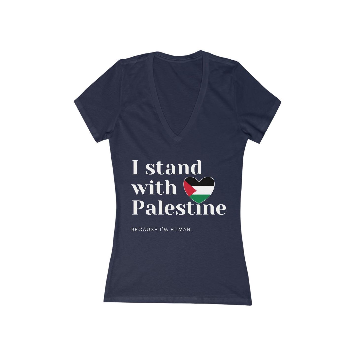 Because I'm Human - Women's Deep V-Neck Tee
