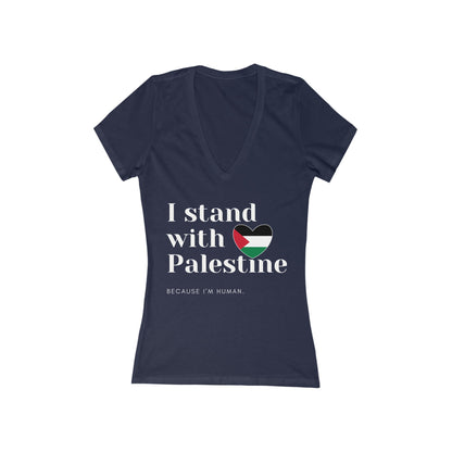 Because I'm Human - Women's Deep V-Neck Tee