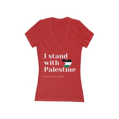 Because I'm Human - Women's Deep V-Neck Tee