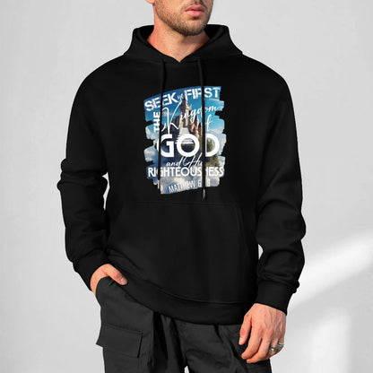 Kingdom of God - Cotton Hoodie with Pocket