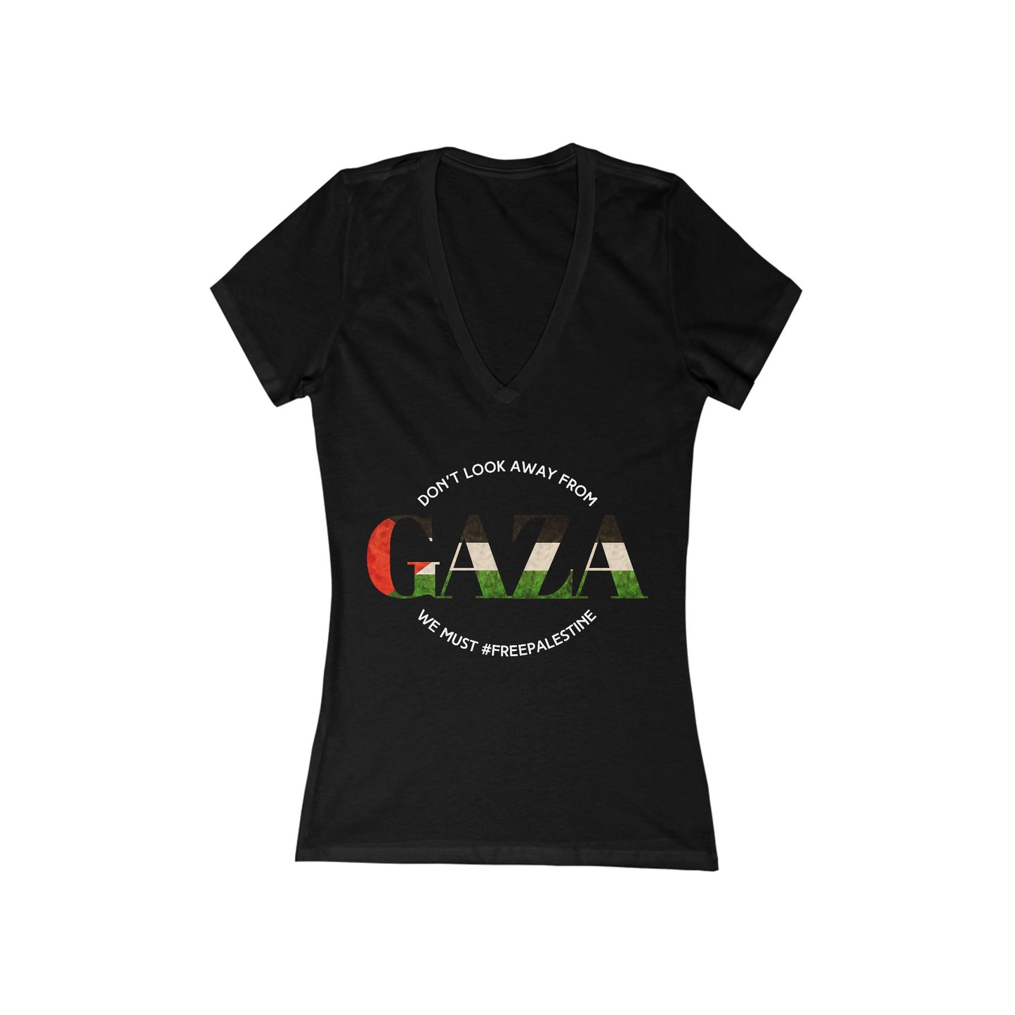 Gaza - Women's Deep V-Neck Tee