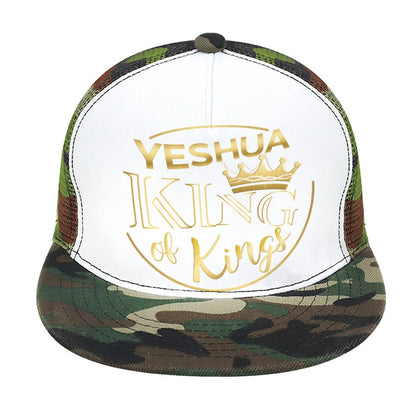 YESHUA, King of Kings - Flat Brim Trucker Hat