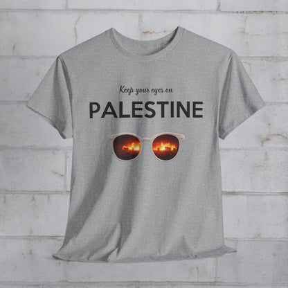 2 Eyes On Palestine - Unisex Cotton Tee