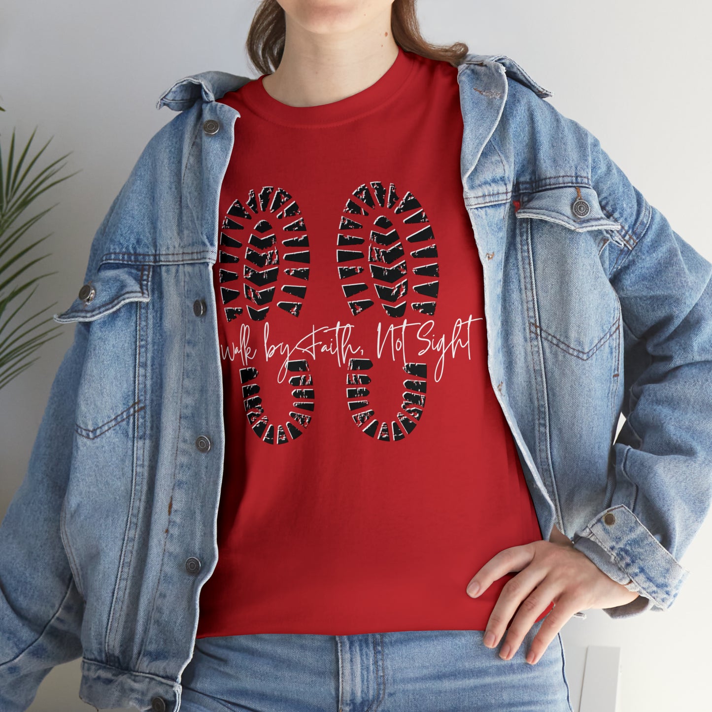 Walk By Faith - Heavy Cotton Tee (Unisex)