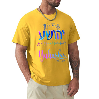 Actually Yahusha - Men's Cotton Tee Shirt