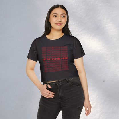 Set Palestine Free - Women's Festival Crop Top