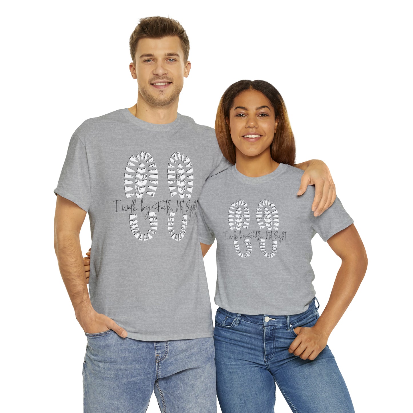 Walk By Faith - Heavy Cotton Tee (Unisex)