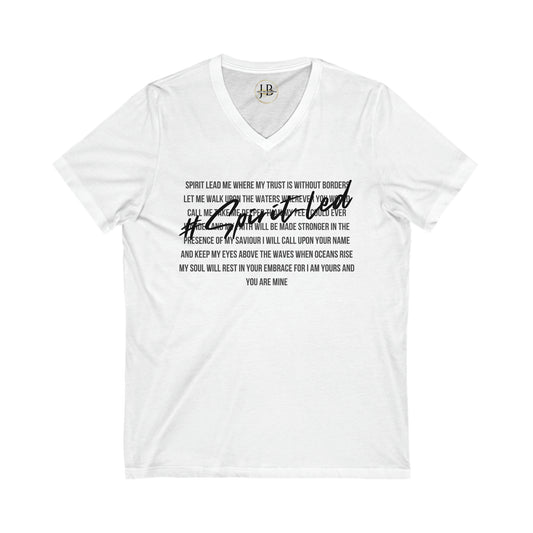 Spirit Lead Me - Jersey V-Neck Tee (Unisex)