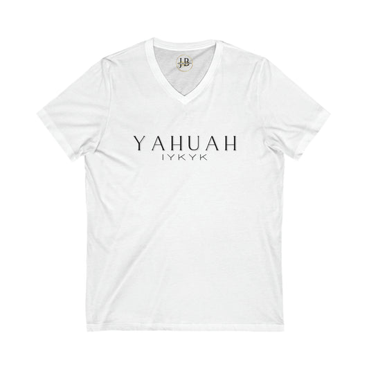 YAHUAH - Jersey V-Neck Tee (Unisex)