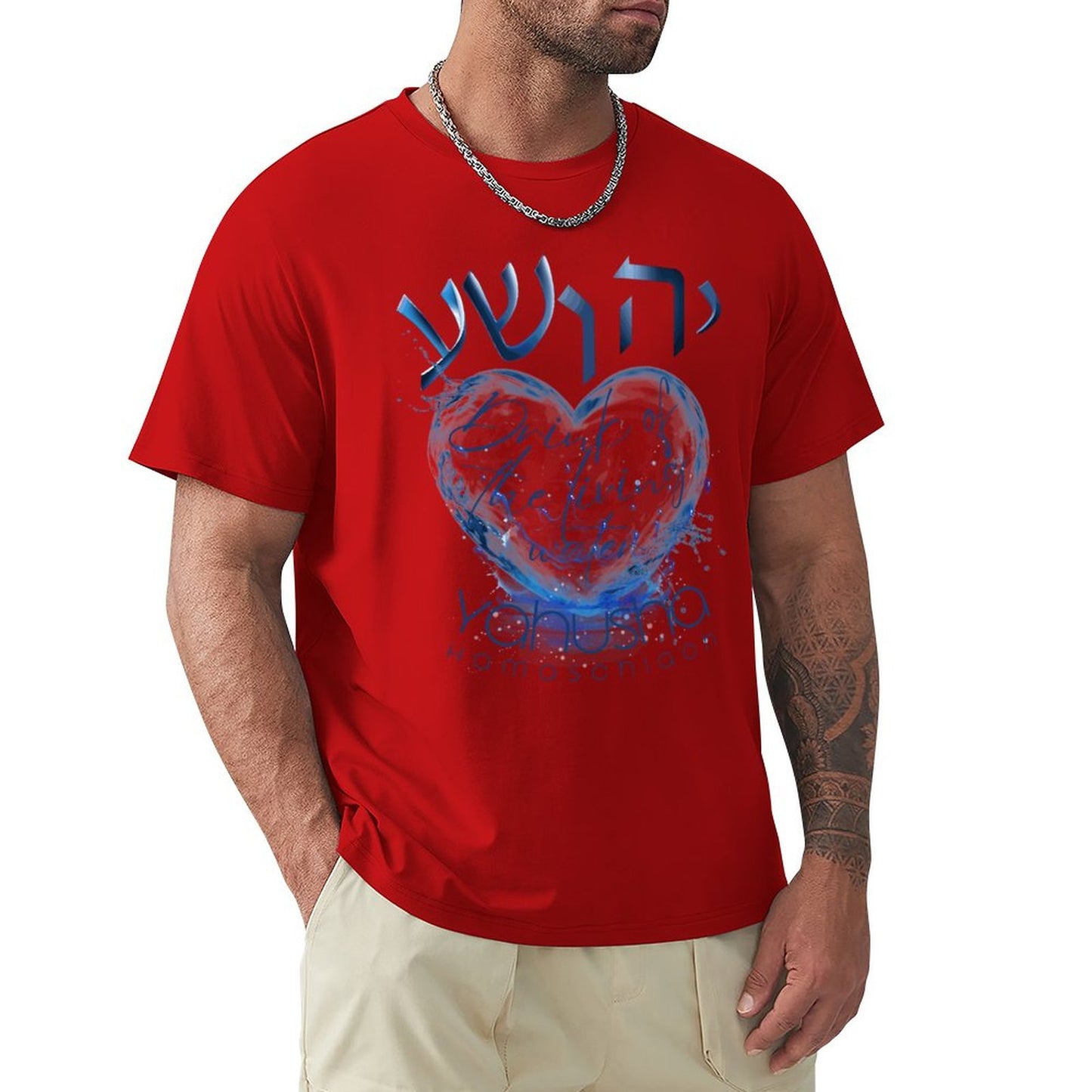Yahusha, Living Waters - Men's Tee Shirt