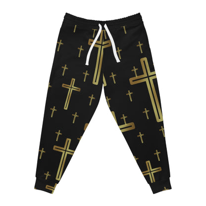 Crossed (Black) - Athletic Joggers