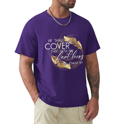 Covered in Feathers - Men's Cotton Tee Shirt