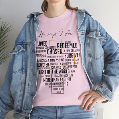 Loved, Chosen, His - Heavy Cotton Tee (Unisex)