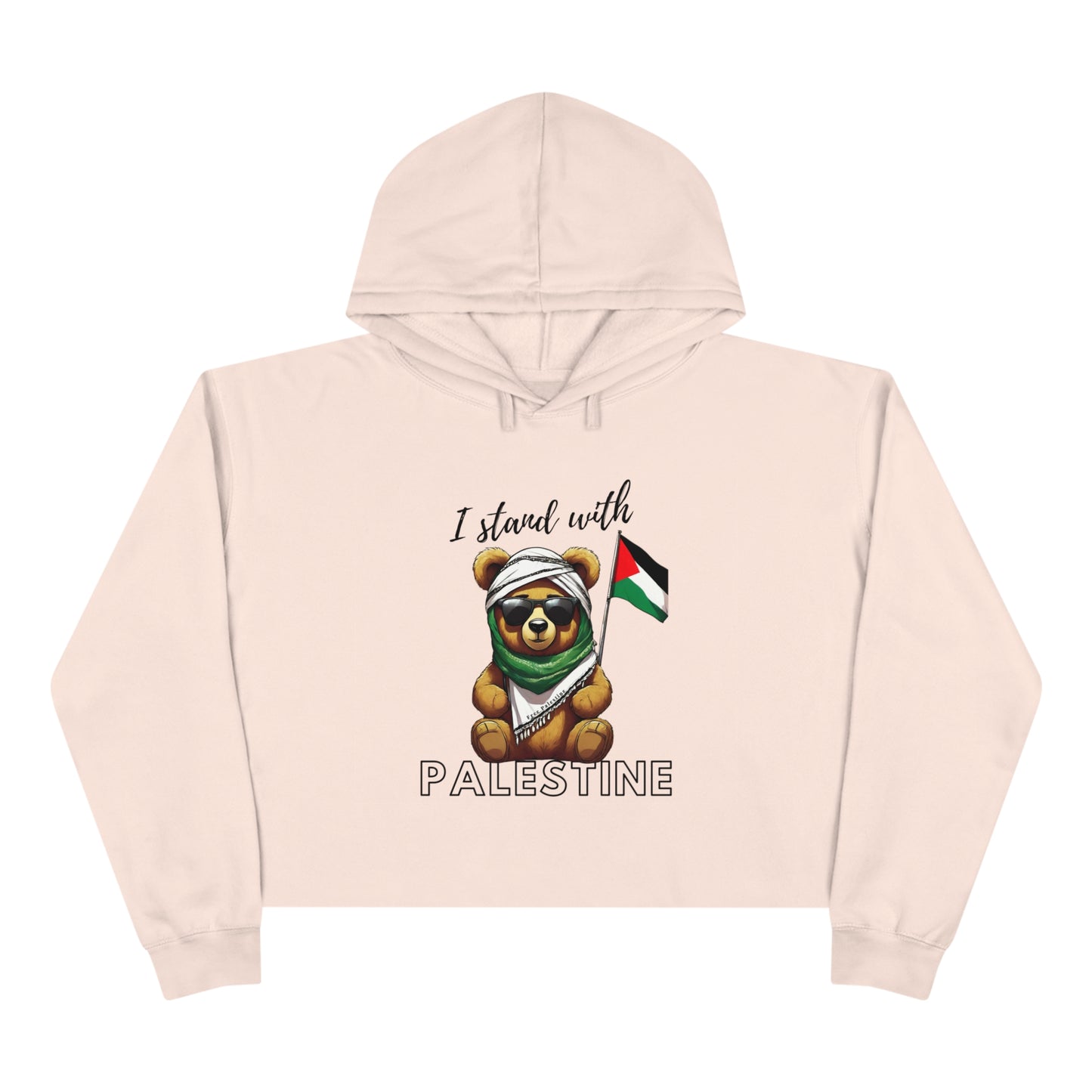 Teddy Palestine - Crop Hoodie