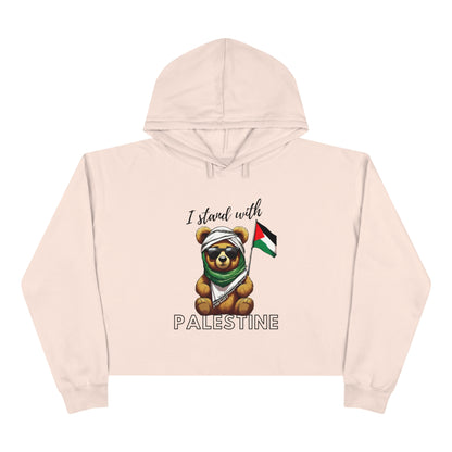 Teddy Palestine - Crop Hoodie