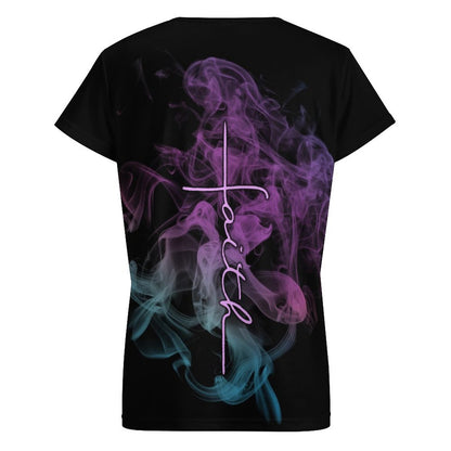 Blessed, Salty & Lit - Women's V-neck T-Shirt