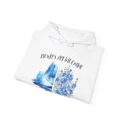 Flowers Are Blooming in Antarctica - Unisex Hooded Sweatshirt