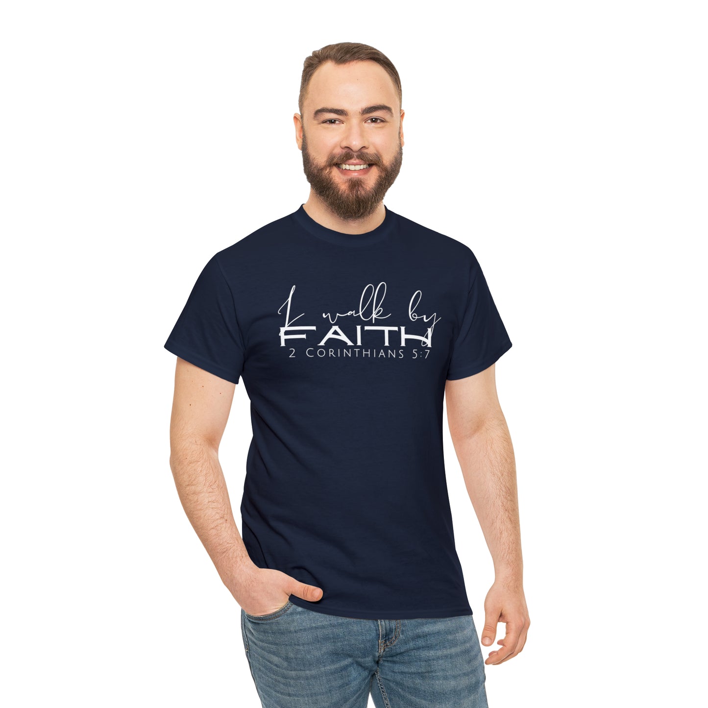 By Faith - Heavy Cotton Tee (Unisex)