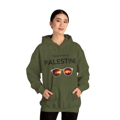 2 Eyes On Palestine - Unisex Hooded Sweatshirt
