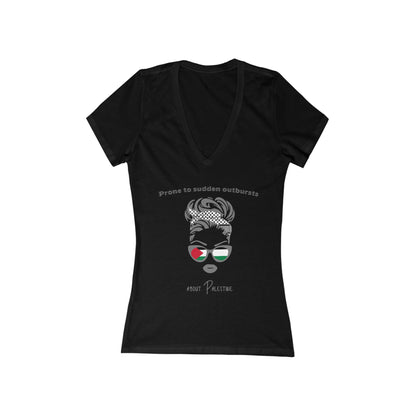 Sudden Outbursts - Women's Deep V-Neck Tee