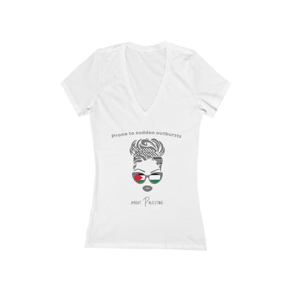 Sudden Outbursts - Women's Deep V-Neck Tee