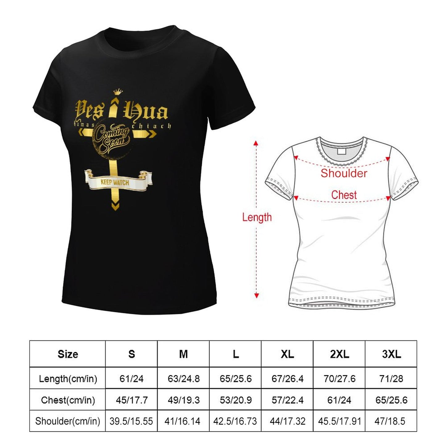 YESHUA, Coming Soon - Women's 100% Cotton Tee