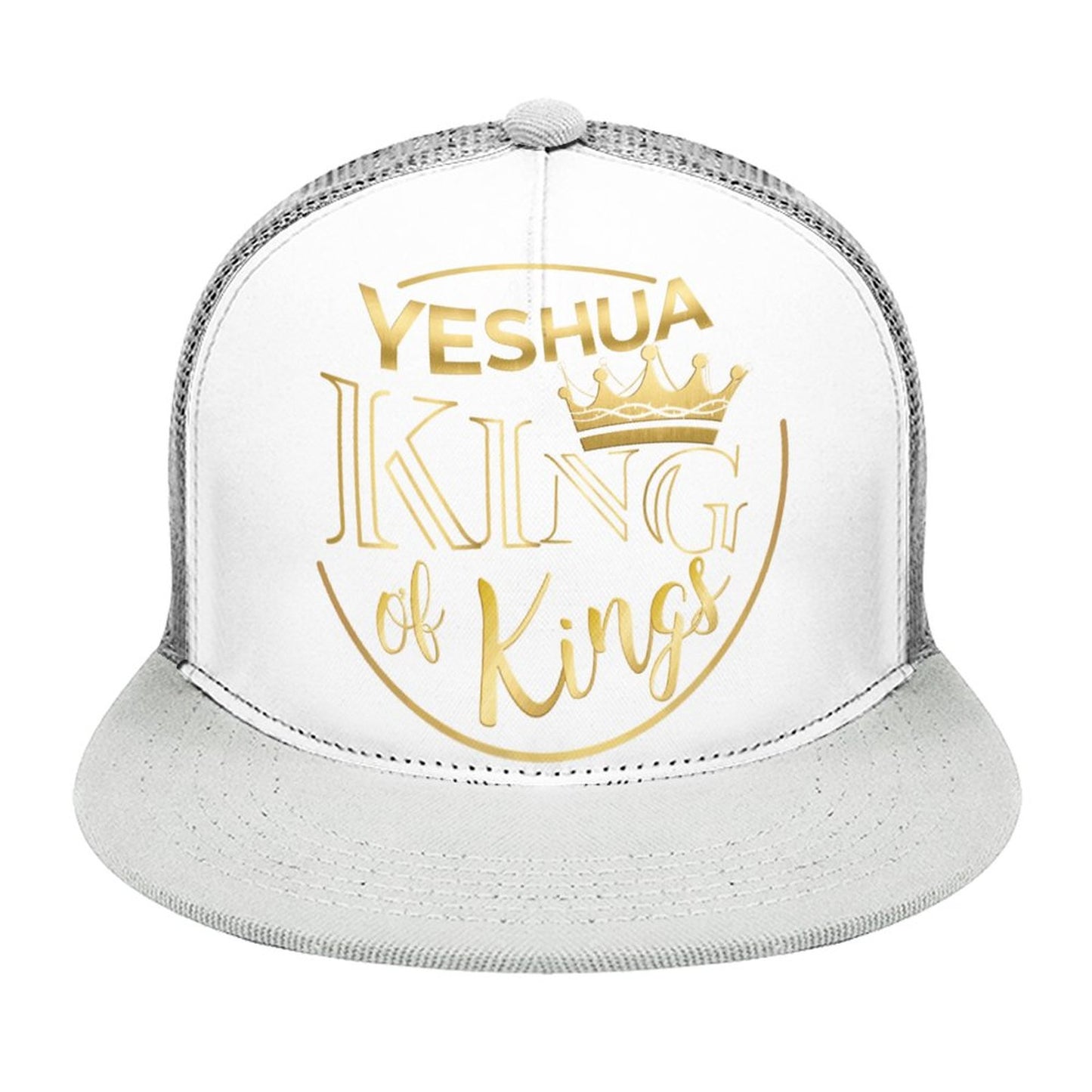 YESHUA, King of Kings - Flat Brim Trucker Hat