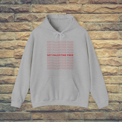 Set Palestine Free - Unisex Hooded Sweatshirt
