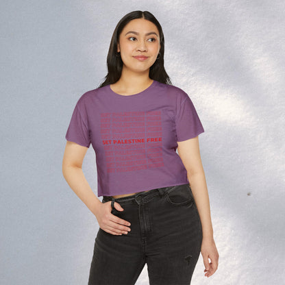 Set Palestine Free - Women's Festival Crop Top
