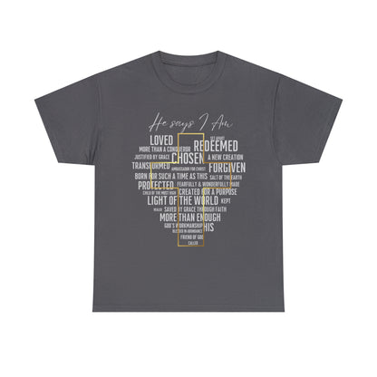 Loved, Chosen, His - Heavy Cotton Tee (Unisex)