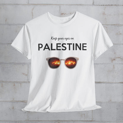 2 Eyes On Palestine - Unisex Cotton Tee
