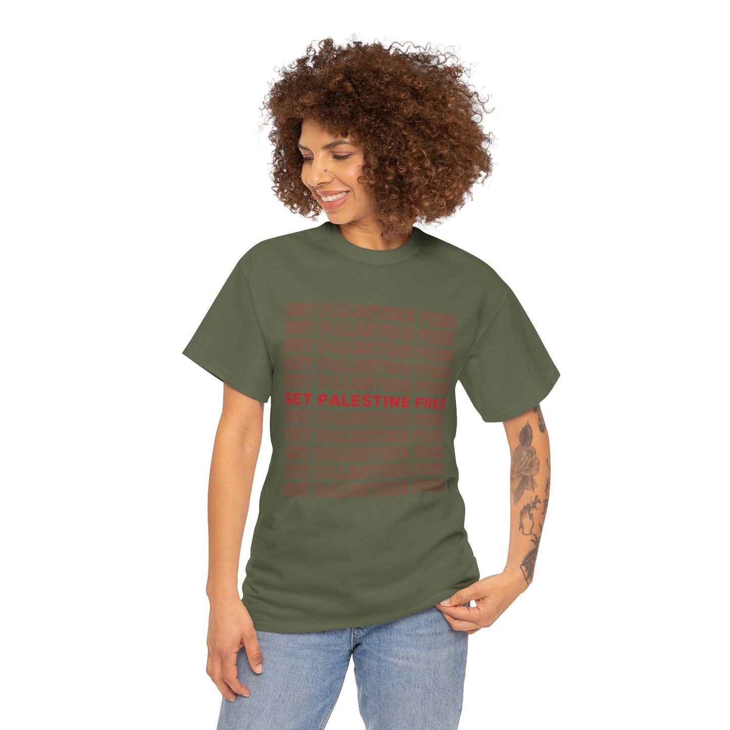 Set Palestine Free - Unisex Cotton Tee