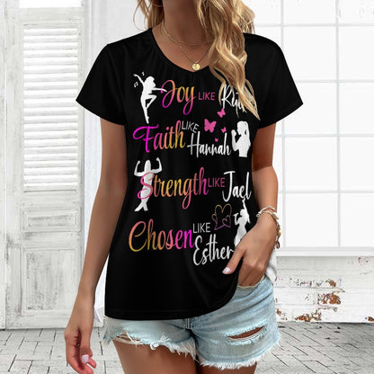 Chosen like Esther - Women's V-Neck T-Shirt