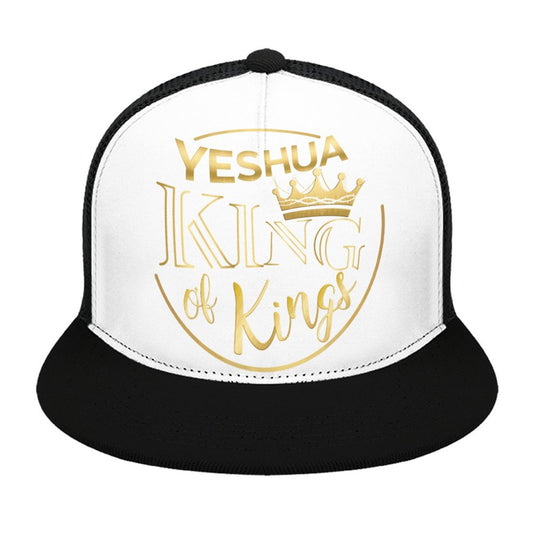 YESHUA, King of Kings - Flat Brim Trucker Hat