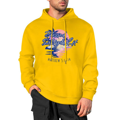 Blessed, Salty & Lit - Cotton Hoodie with Pocket