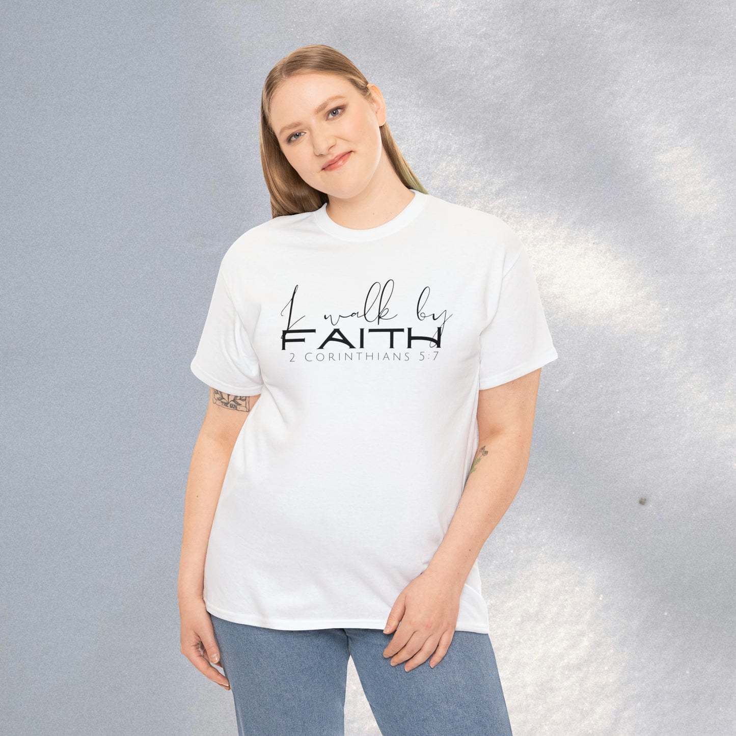By Faith - Heavy Cotton Tee (Unisex)