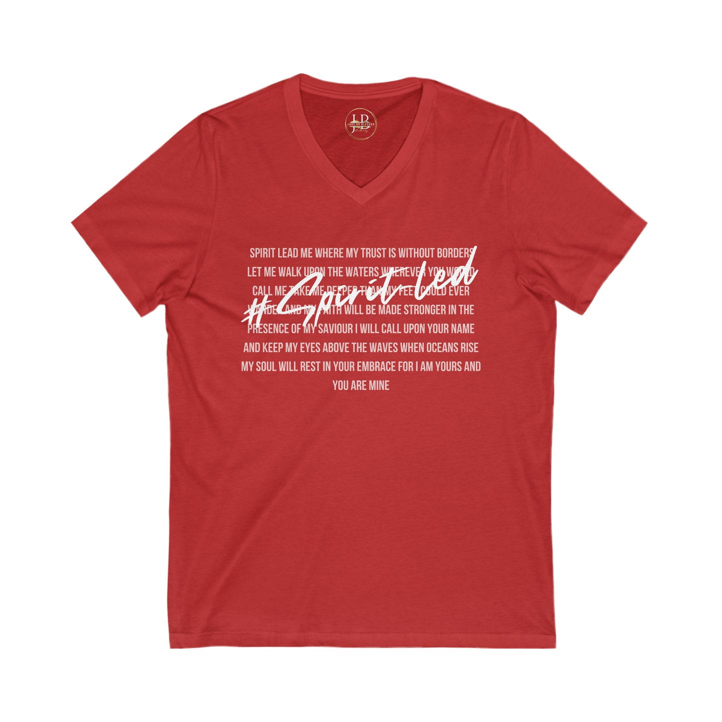 Spirit Lead Me - Jersey V-Neck Tee (Unisex)