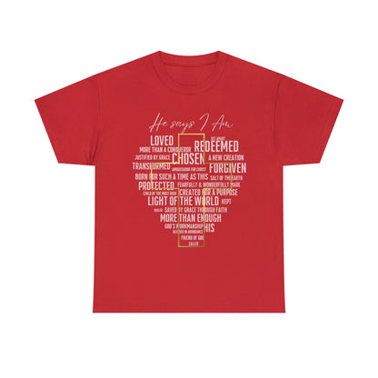 Loved, Chosen, His - Heavy Cotton Tee (Unisex)