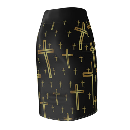 Crosses - Pencil Skirt