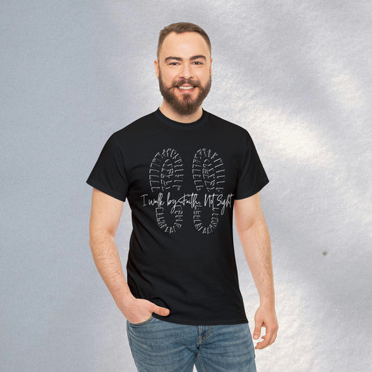 Walk By Faith - Heavy Cotton Tee (Unisex)