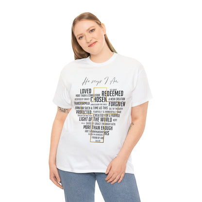 Loved, Chosen, His - Heavy Cotton Tee (Unisex)
