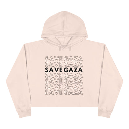 Save Gaza - Crop Hoodie