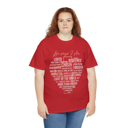 Loved, Chosen, His - Heavy Cotton Tee (Unisex)